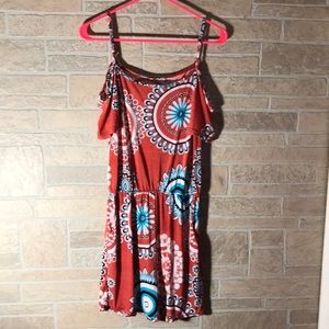 One piece Cold Shoulder Romper